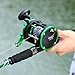 Sougayilang Round Baitcasting Fishing Reel, Perfect Conventional Reel with Level Wind & Magnetic Braking System for Catfish with 25LB Max Drag, Reinforced Metal Body