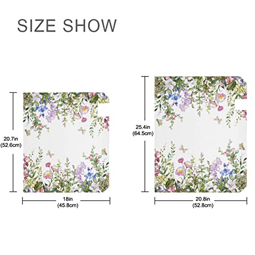 senya Spring Mailbox Covers, Spring Wild Flowers Butterfly Mailbox Covers Oxford Cloth Post Box Cover with Magnetic Strip for Garden Yard Decor