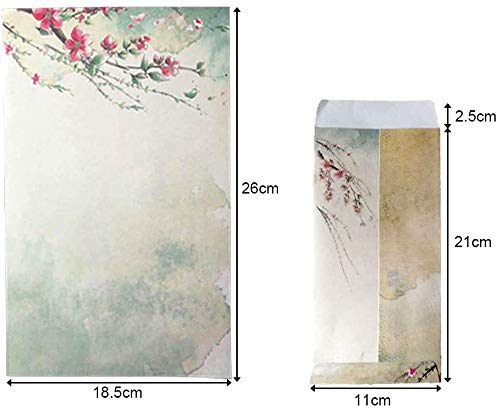 72 Pezzi - 48 Carta di Lettere Vintage Carta da