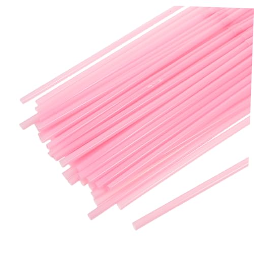 Pitillos plásticos flexibles rosa 21.10 cm pack 200 miniatura 3