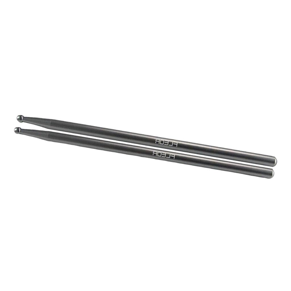 Drumsticks de Arce 5A Palillos para Batería con Punta de Madera Y Diseño Ligero Ajuste Perfecto para Ejercicios Musicales Banda Niños Y Niñas, Plata