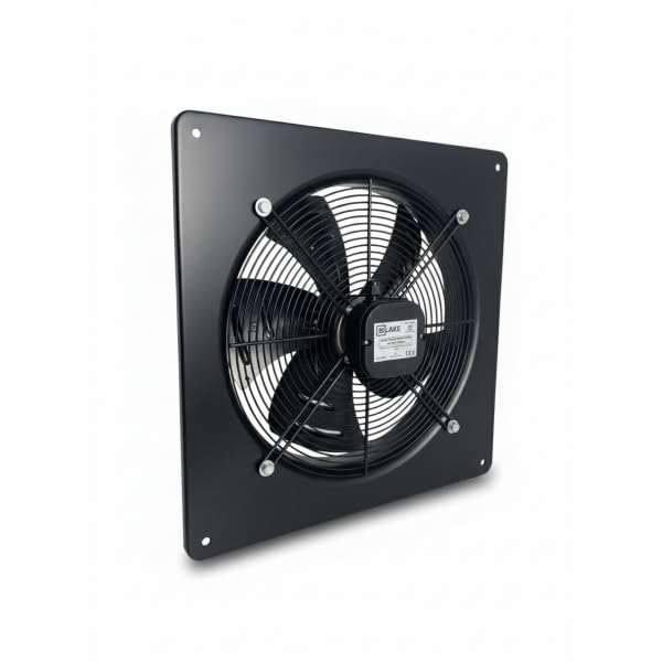Bilake Extractor Helicoidal Empotrable Ø400 mm | 3980 m³/h - 180W | Ventilador Industrial de Pared en Acero IPX4