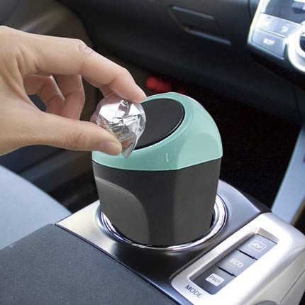Mini Waste Can Rubbish Car Trash Can Rubbish Bin For Car /Office/Home 6.29*3.14In #TOP1