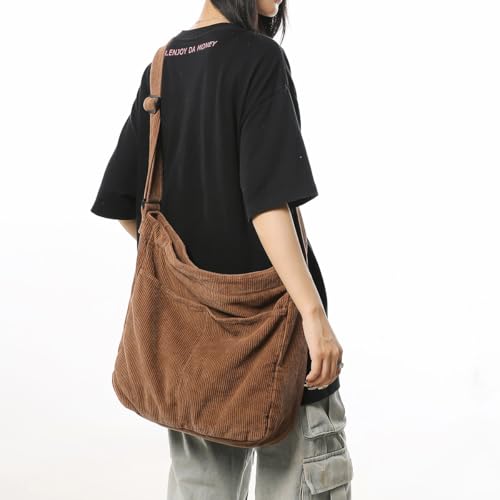 Bolso Tote de Pana para Mujer con Cierre y Correa Ajustable miniatura 2