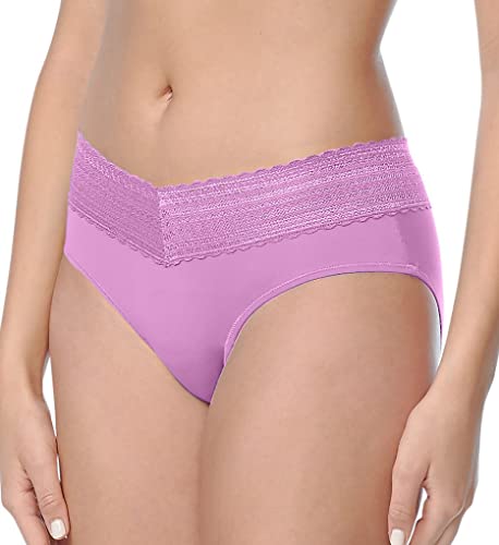 Image of Warner's womens No Pinching No Problems Dig-free Comfort Waist With Lace Cotton Hi-cut Rt2091p