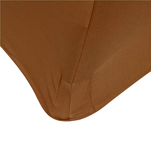 Obstal 20 Pcs Light Coffee Spandex Dining Room Chair Covers For Living Room - Universal Stretch Chair Slipcovers Protector For Wedding, Banquet, And Party #TOP3