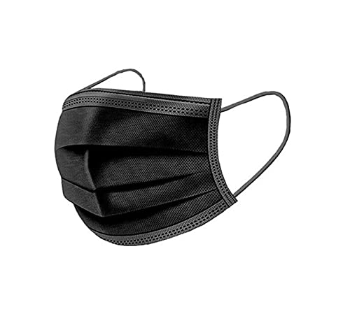 ADWIT 3Ply Surgical Face Mask with In build Nose Pin Meltbon Fabric with woven 25GSM 3layer (CE, ISO, GMP, FDA Certified Mask (Black) (100) (B09P2Z5491) Amazon Price History, Amazon Price Tracker
