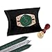 Harry Potter Slytherin Wax Seal Kit with Wood Handle & Green & Silver Sealing Wax LS692HWX