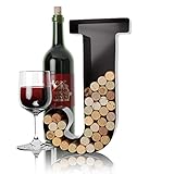 Wine Letter Cork Holder Art Wall Décor ~ Metal Letter Wine Cork Holder Monogram ~ Individual Wine Letter Cork Holders A Thru Z ~ Gifts for Wine Lovers ~ by HouseVines (J)