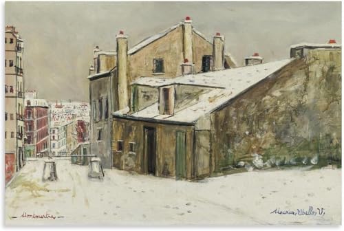 La casa de Mimi Pinson Maurice Utrillo pintura sin marco para renovar paredes vacias