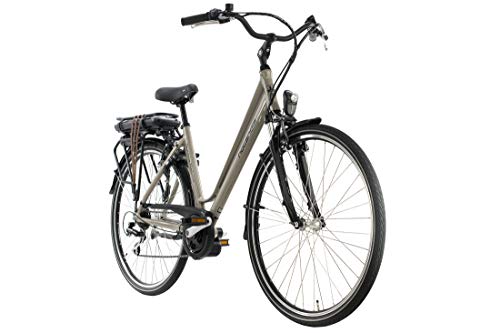 Alu E-Trekking Bike 28'' Hollandia Optima Deluxe Beige 250W Li-Ion 36V/13 Ah/468 Wh 7 Gänge