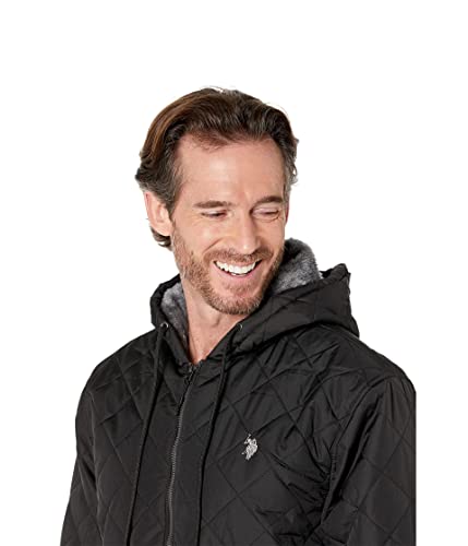 U.S. POLO ASSN. Diamond Quilt Jacket Black SM3