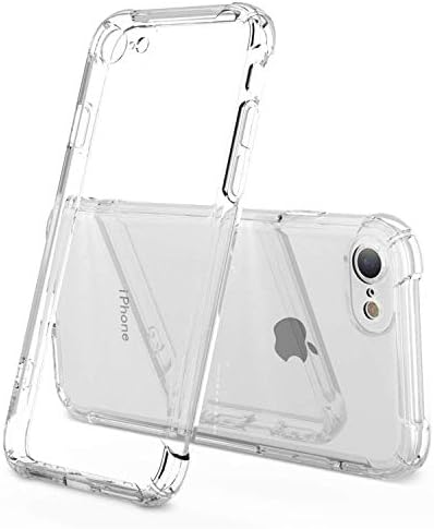 ANHONG iPhone SE2 2020/7 / 8 Case, iPhone SE 2020/7 / 8 Case with Shock Absorption Bumper Protective Heavy Duty Case for iPhone SE2 2020/7 / 8 - Crystal Clear