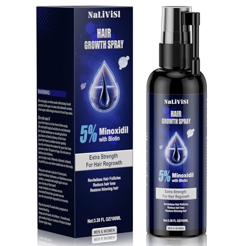 Image of 5% Minoxidil For Men And Women Hair Growth Spray - Hims Hair Regrowth Treatment For Stronger Thicker Longer Hair 2-3 Month Supply 100ml(3.38oz)