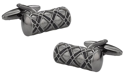 Gemelos Cuff-Daddy Tono Gunmetal con Caja miniatura 1