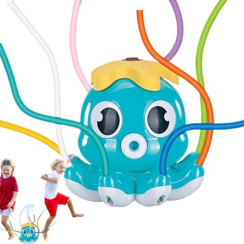 Evita el aburrimiento veraniego con el aspersor para niños: juego de agua y césped con pulpo animado