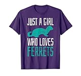 Ferret Just A Girl Who Loves Ferrets Cute Vintage Gift T-Shirt