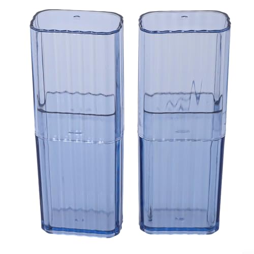 Lot de 2 boîtes de rangement transparentes portables, organiseurs de voyage pour articles de toilette, petits piluliers, médicaments, porte-bijoux pour boucles d'oreilles, bagues, articles de pêche