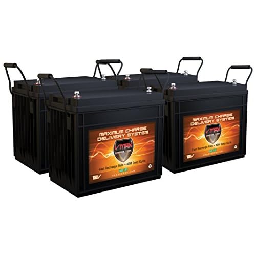 QTY 4 VMAX SLR155 Vmaxtanks AGM Deep Cycle 12V 155ah each Sla Solar and Golf Rechargeable Battery for Use with Pv Solar Panels Smart Chargers Wind Turbine and Inverters