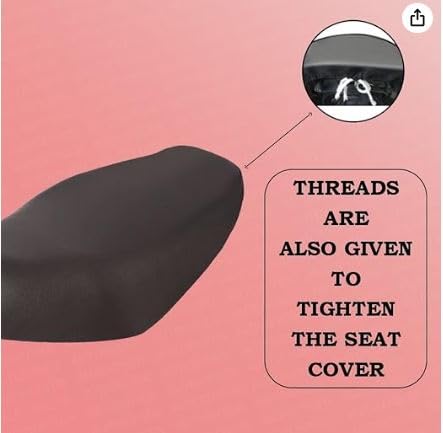 Image of Premium Water Resistant Universal Fit Scooter Seat Cover Durable Black Stretchable Protection Guard for Two Wheelers All Weather Dust and Sun Protection Skin (Black - 4)