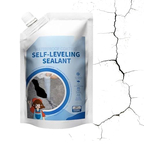 Sellante Autonivelante | Adhesivo de Rejuntado de 400ml Secado Rápido - Adhesivo para Pavimentos de Cemento y Nivelación de Ladrillos - Para Asfalto Suelos Paredes