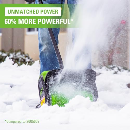Image of Greenworks 40V 12 inch Brushless Cordless Snow Shovel with LED Light, Tool Only