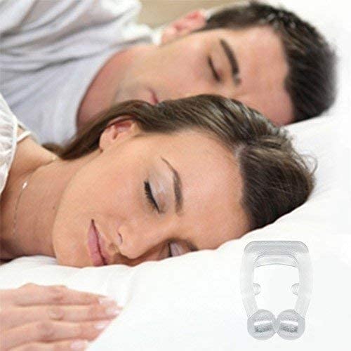 SPAREQUE Snore Free Nose Clip | Unisex Stop Snoring Anti Snore Free Sleep Silicone Magnetic Nose Clip | Nose Clip | Anti Snoring device (PACK OF 2)