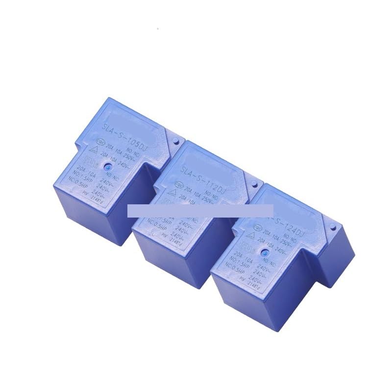 POWTAXBJGD 20pcs Power Relay SLA-S-105DJ SLA-S-112DJ SLA-S-124DJ 5VDC 12VDC 24VDC 20A 250VAC 5PIN(SLA-S-105DJ)