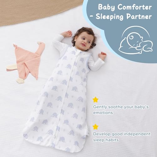 Image of ZIGJOY Baby Lovey Muslin Cotton Baby Security Blanket Soft Breathable Lovies for Babies Gifts for Newborn Infant Toddler Boys and Girls, Swan Pink