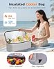 ISEYOU Beach Bag and Cooler Bag Set, Extra Large 45L Waterproof Beach Bags for Women with Zip, Foldable Family Beach Tote Bag with 8 Pockets, Ideal for Pool, Picnic, Shopping, Travel #4