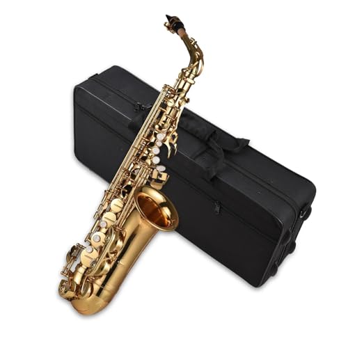 saksofon dla początkujących Instrumenty Dęte Drewniane Eb Saksofon Altowy Saksofon Altowy Mosiężny Lakierowany Instrument Dęty Z Futerałem Do Przenoszenia Rękawiczki Akcesoria