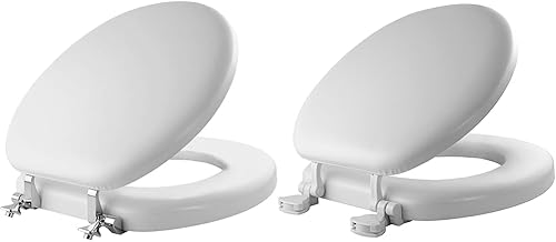Mayfair Asientos de inodoro suaves con bisagras cromadas prémium (815CP 000 + 815EC 000)