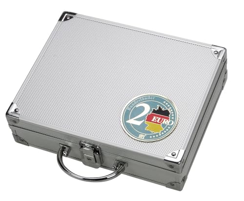 SAFE 249 ALU Münzenkoffer für 2 Euro Bundesländer - Format: 250 x 215 x 70 mm