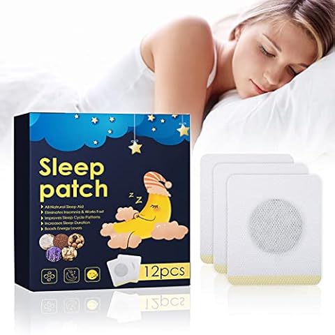 12 PCS Sleep Patches, Sleep Aids for Adults Sleeping Patch to Improve Quality Sleep, Sleep Aids for Child, Sleep Helper Natural Sleep Stickers Cover