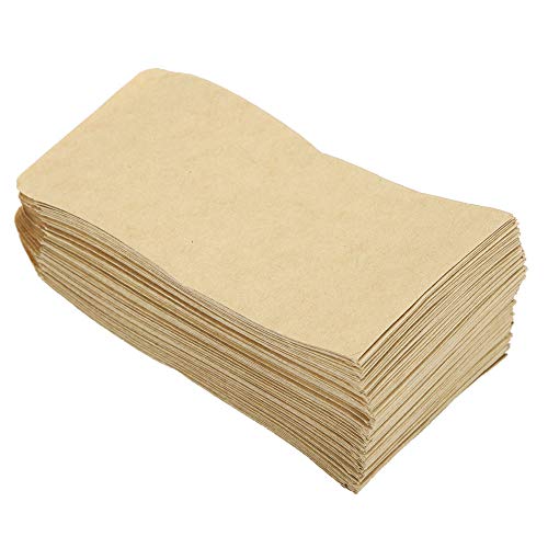 tomvorks 100 peças de sacos de papel kraft estilo envelope de armazenamento resistente para sementes