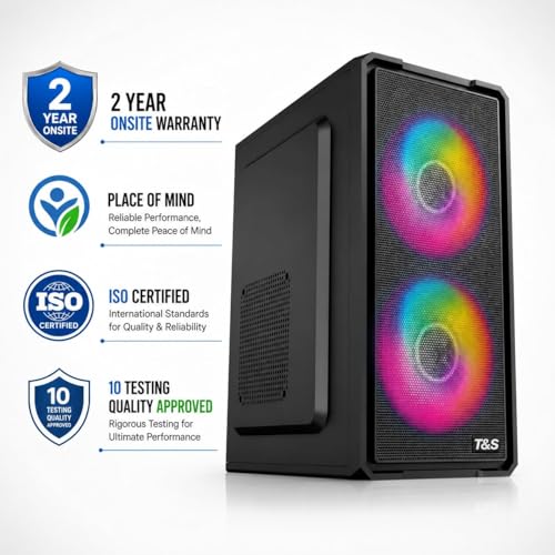 Image of TECHSUPPORT Core i5 Desktop PC | Core i5-9th 4.20Ghz| 16GB RAM ddr4 | 512GB Nvme SSD | 5G WiFi & Bluetooth | HDMI, VGA, Ethernet | USB 3.0 | Windows 11 Pro & Office 21 | 2 Year On-Site Warranty
