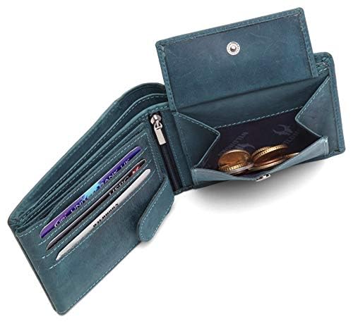 Image of WildHorn customised Gifts for Men | Personalized Leather Wallet for Mens -Name /Logo Printed on Wallet I New Customized Giftings for Men Boy Love Husband Employees Clients