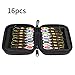 Jorzer Spinner Lures Sequins Spinner Metal Fishing Lures Baits Spoon Set with Tackle Bag Trout Bass Salmon Pike Walleye Fishing 16PCS.