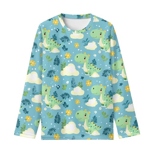 Long Sleeve Shirts for Girls 3-16 Years Soft Breathable Cute Cartoon Graphic Crewneck Top for School, Sports2