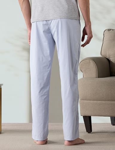 Image of Amazon Brand - Symbol mens 100% Cotton Pyjama /Lounge Pants |Regular Fit | Printed | Available in Plus Sizes