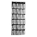 Misslo Sturdy Hanging Over the Door Shoe Organizer with 24 Large Mesh Pockets (Black)