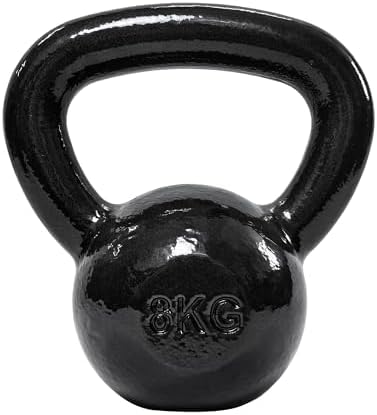 Amazon Basics Kettlebell - Pesa de Entrenamiento de Hierro Fundid...