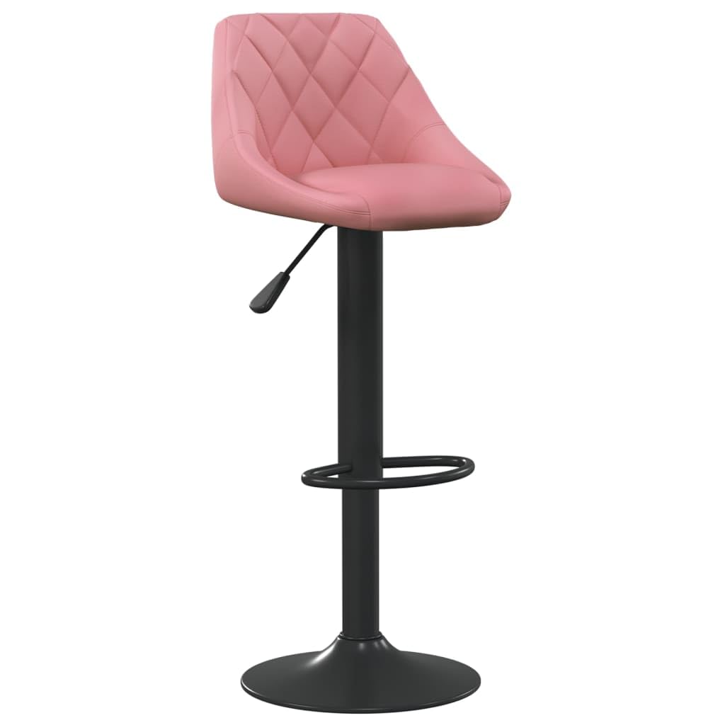 Tabouret de bar rose pour salon et salle à manger moderne au design épuré