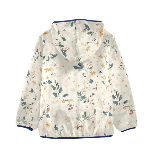 Cute Xmas Curved Girls Fleece Jacket Girls Fall Jacket Girls Zip Up Hoodie Girls Sherpa Jacket 2-10T2