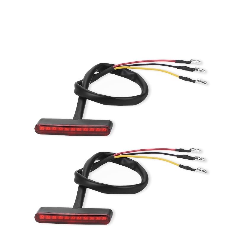 Feu de frein moto LED ambre robuste pour un stop arrière fiable et durable