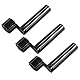 3stk Gitarre Saitenkurbel, 2-in-1-Gitarrensaitenwerkzeug Bridge-Pin-Entferner Speed-Peg-Abzieher Winder-Tool für Akustische E-Gitarre Bass-Ukulele (Schwarz)