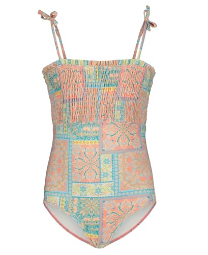 Image of Billabong Girls' One-piece Swimsuit with UPF 50+ Sun Protection, Quick Drying Bathing Suit