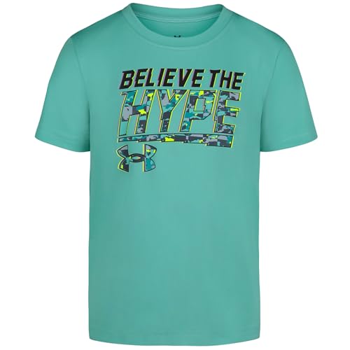 Image of Under Armour Boys' Short Sleeve Core Graphic T-Shirt, Lightweight & Breathable, Relaxed Fit