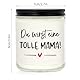 Werdende Mama Geschenk, Duftkerze Geschenke für Schwangere, DU WIRST EINE TOLLE MAMA, Geschenke für Werdende Mutter, Muttertagsgeschenke für Mama