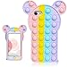 Chenyun Besoar Colour Mouse Fidget Caso per iPhone 6/6S/7/8/SE 2020 4.7" Ragazzi Cover Carattere Fun Casi Divertente Fantastico Carino Kawaii Ragazze Unico Bambini per iPhone 6/6S/7/8/SE 2020